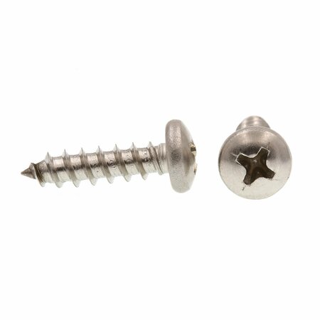 Prime-Line Sheet Metal Screws, Self-Tapping, Pan Head, Phillips Drive, #10 X 3/4in, Grade 18-8 SS, 25PK 9020289